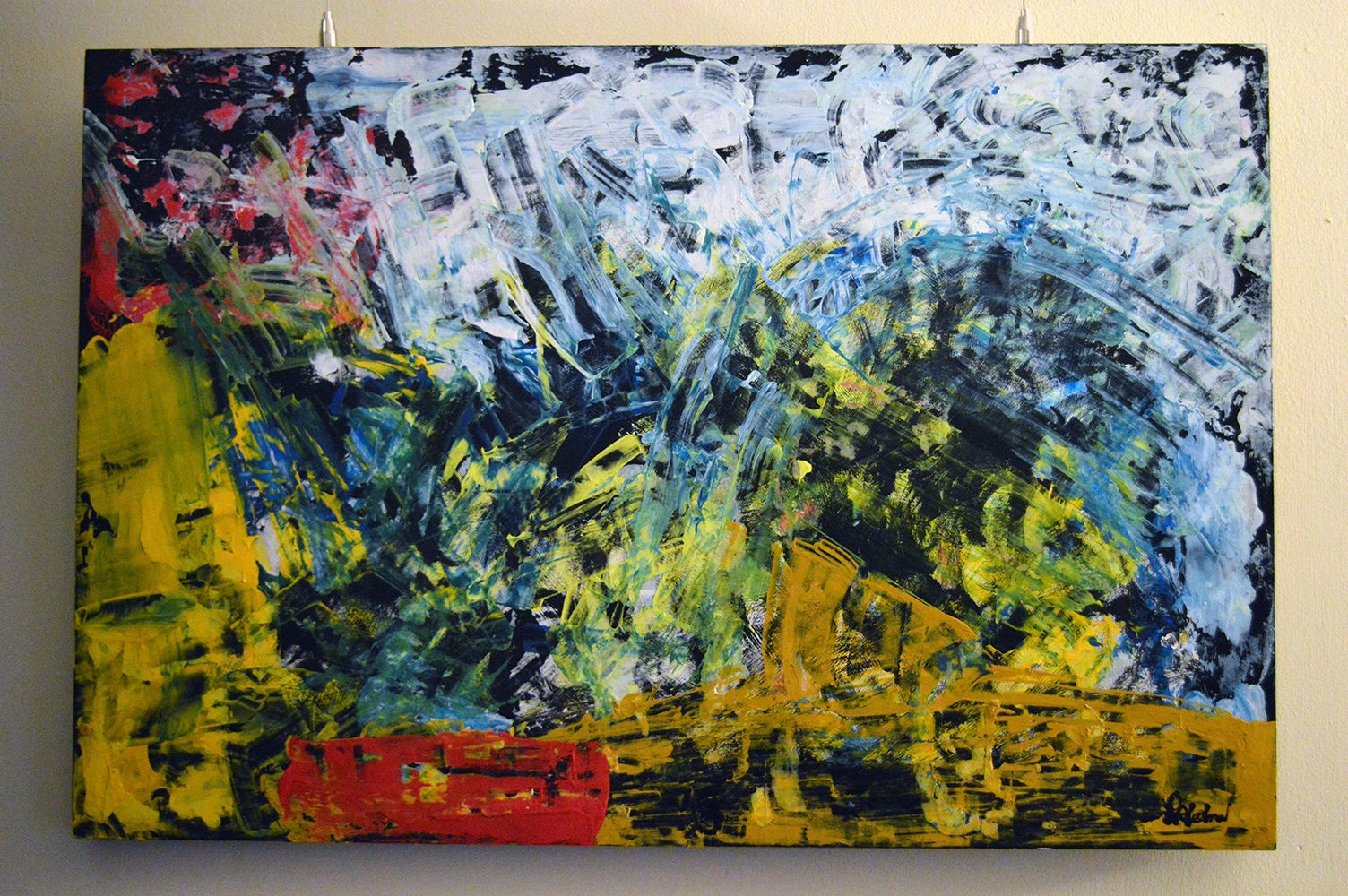 Contemporary abstract day trip round the earth by Robert A. Ireland
