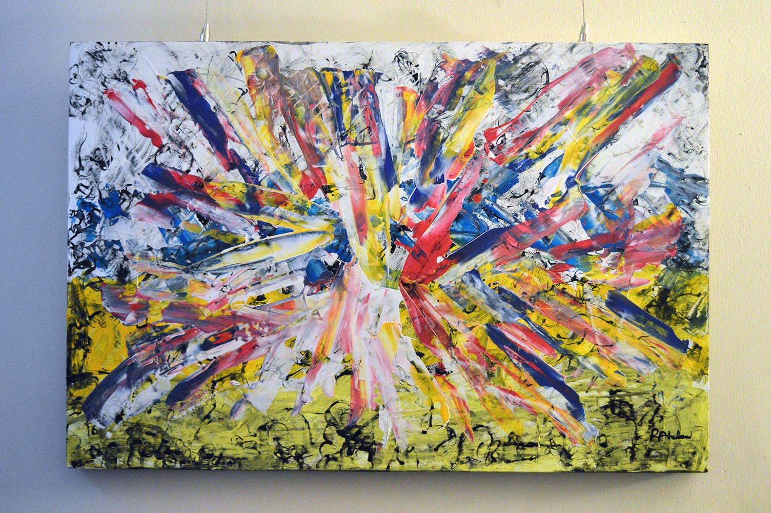 Contemporary abstract ideas about the light in the sky 2 by Robert A. Ireland
