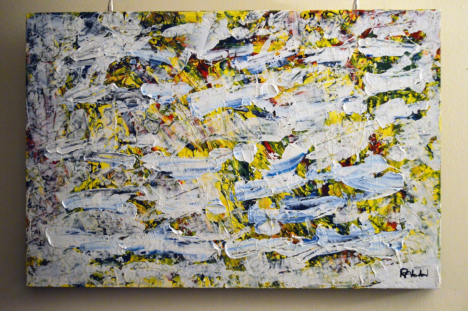 Contemporary abstract looking while thinking about the word ponder by Robert A. Ireland